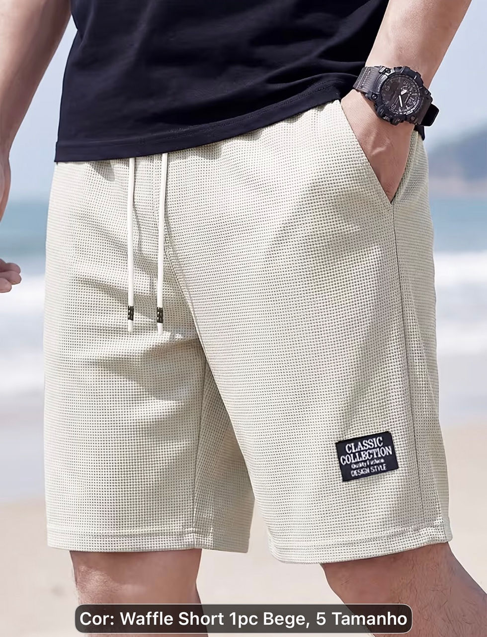 Miniatura: Shorts Masculino esportivo sem textura 
