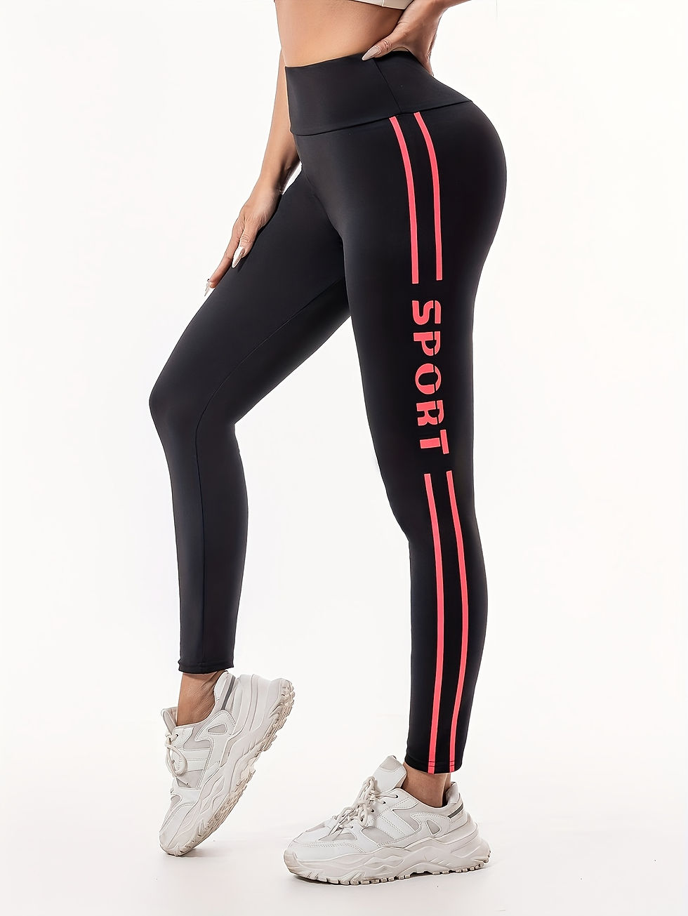 Miniatura: Calça Legging Feminina Cintura Alta 2026, Leve, Respirável e Modeladora