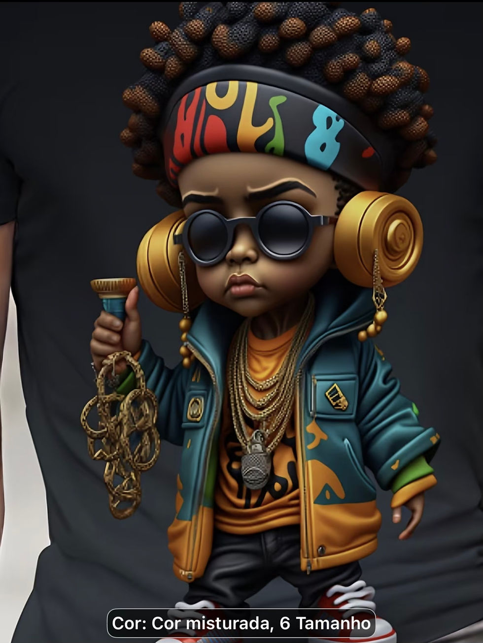 Miniatura: Camisa Masculina gráfico hip-hop