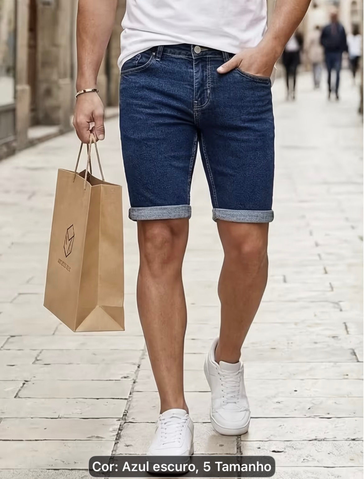 Bermuda Masculina jeans