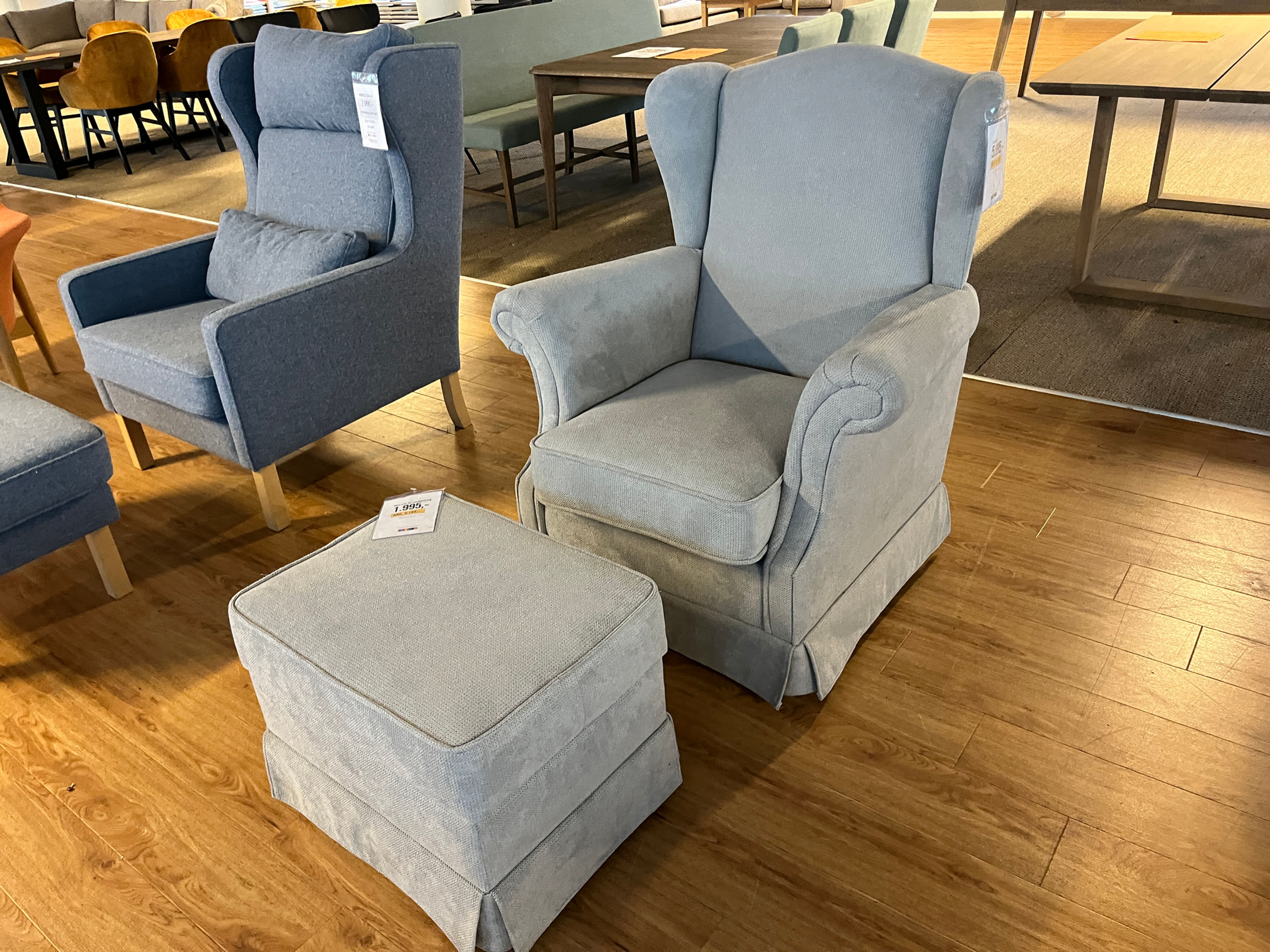 Lisa stol m/ skammel