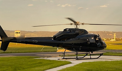 AS355 on Adelaide Helipad