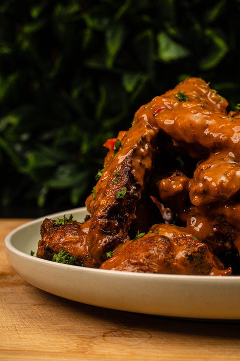 Professional product photography of Royal Chicken wings