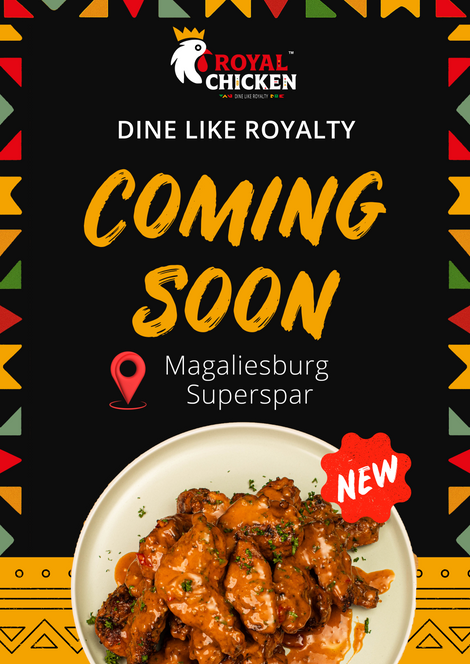 Royal Chicken coming soon marketing flyer