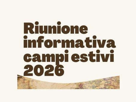 Riunione informativa campi estivi 2026