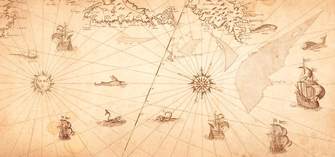 Old map collage background A concept on the topic of sea voyages, discoveries, pirates, sa