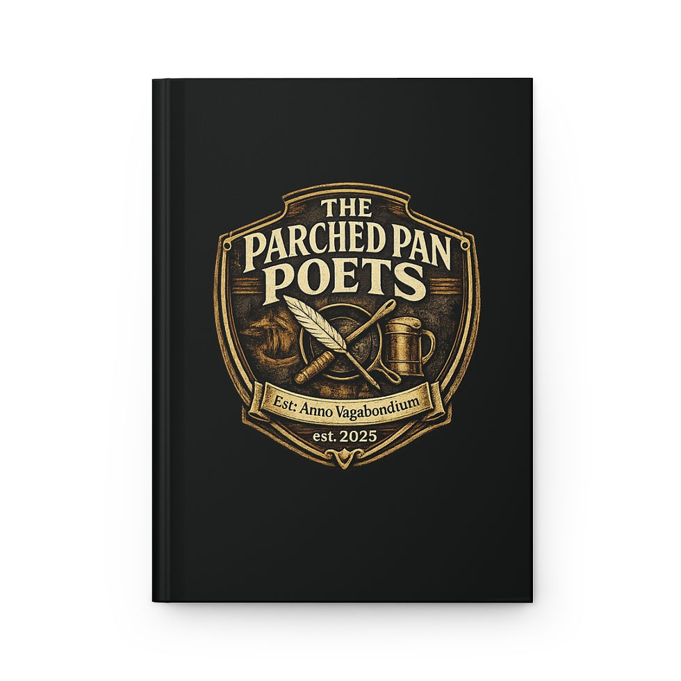 Journal — “The Parched Pan Poets” Crest Hardcover Matte Notebook