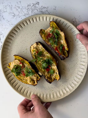Sweet, Savoury and Absolutely Irresistible: Japanese Sweet Potatoes (Khoai Lan) with Miso and Tahini Butter