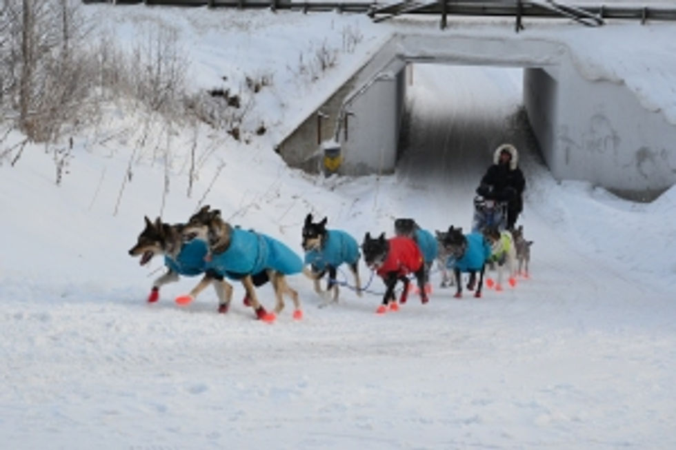 Løypa går også under veier