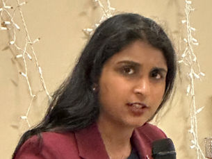 Saritha speaks at SCOPE banquet