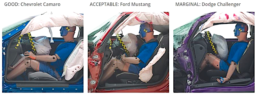 Ford Mustang, Dodge Challenger y Chevrolet Camaro