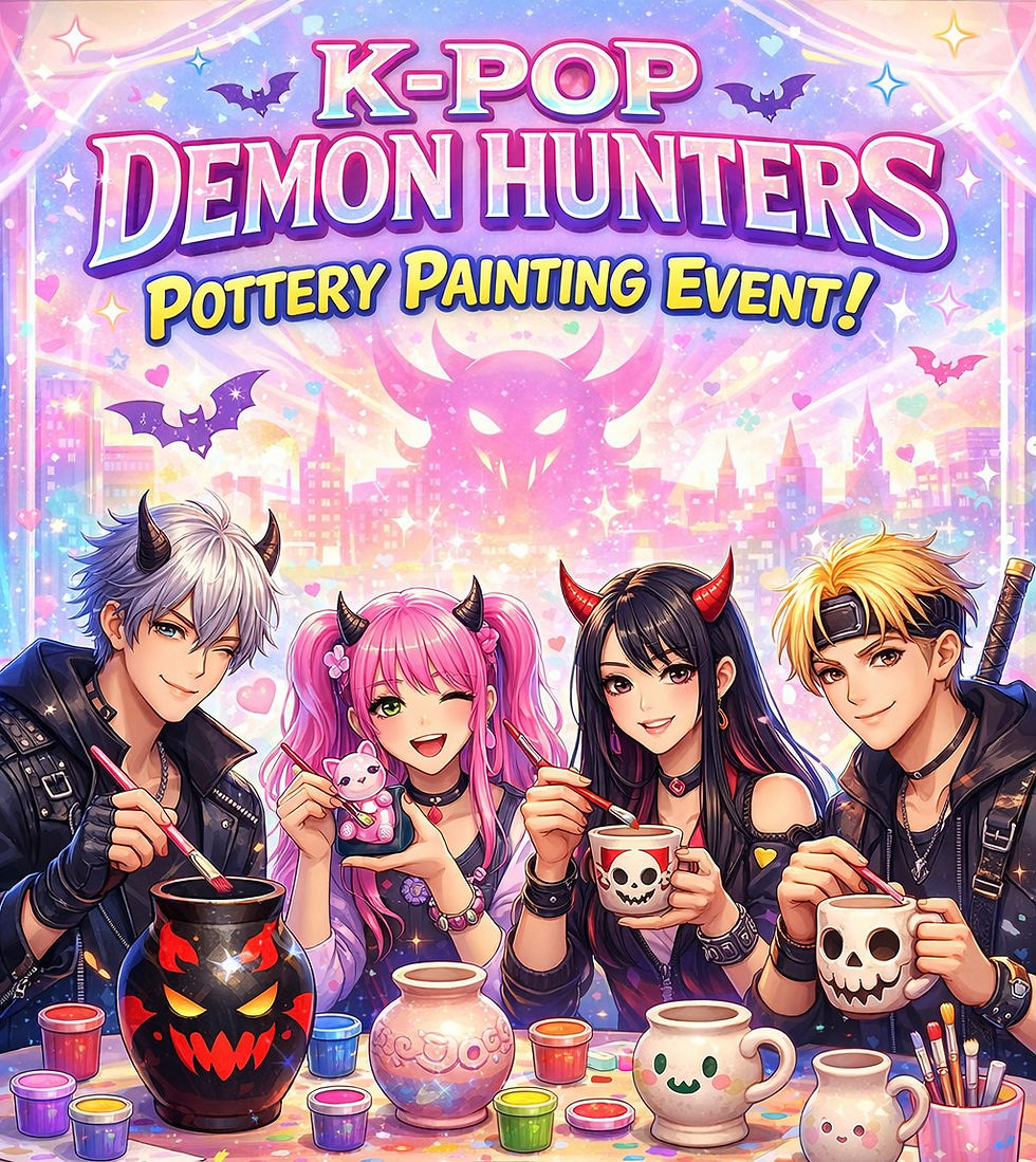 K-Pop Pottery Painting