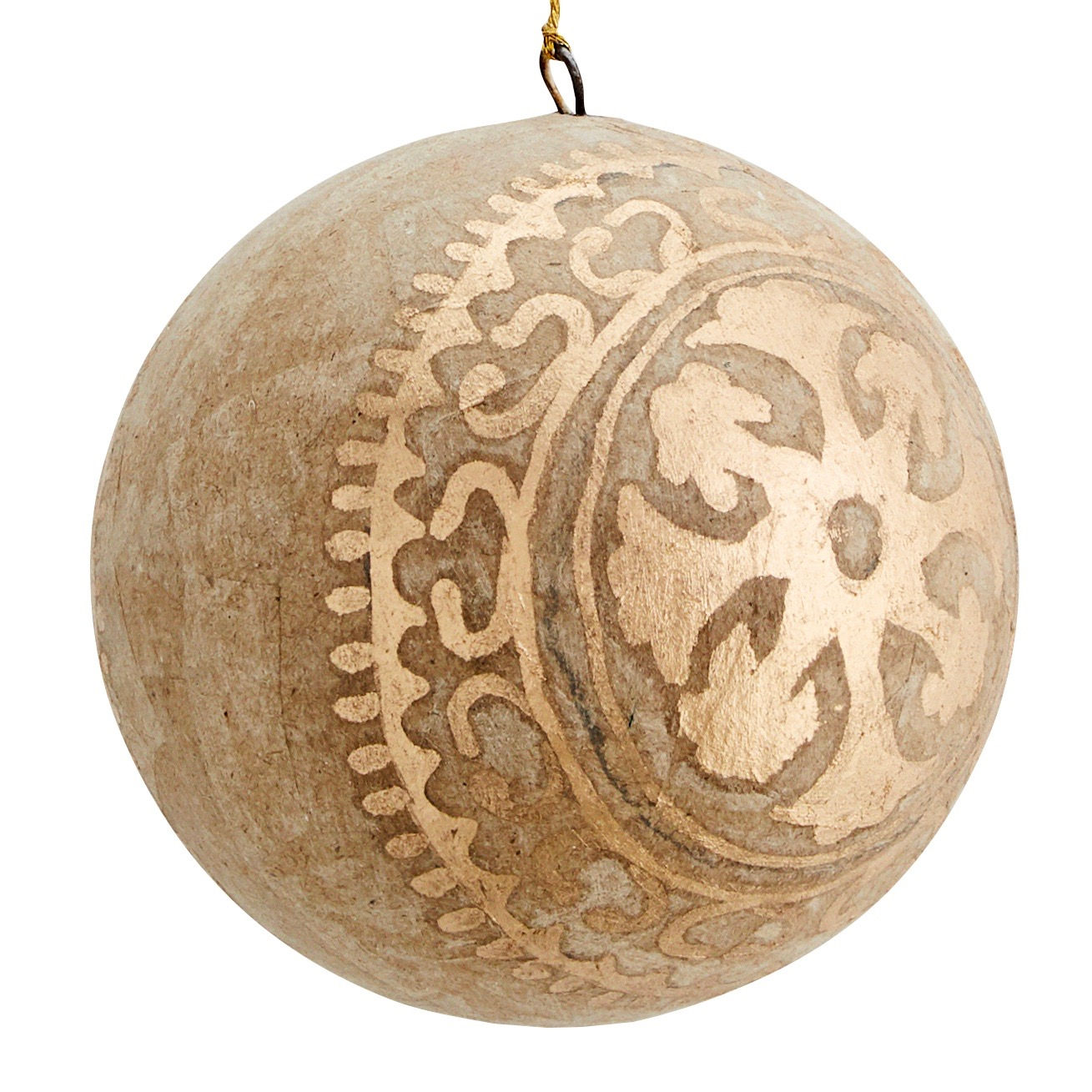 Boho Weihnachtskugeln Kupfer, 2 Stück