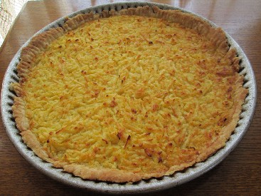 Tarte pommes râpées au citron