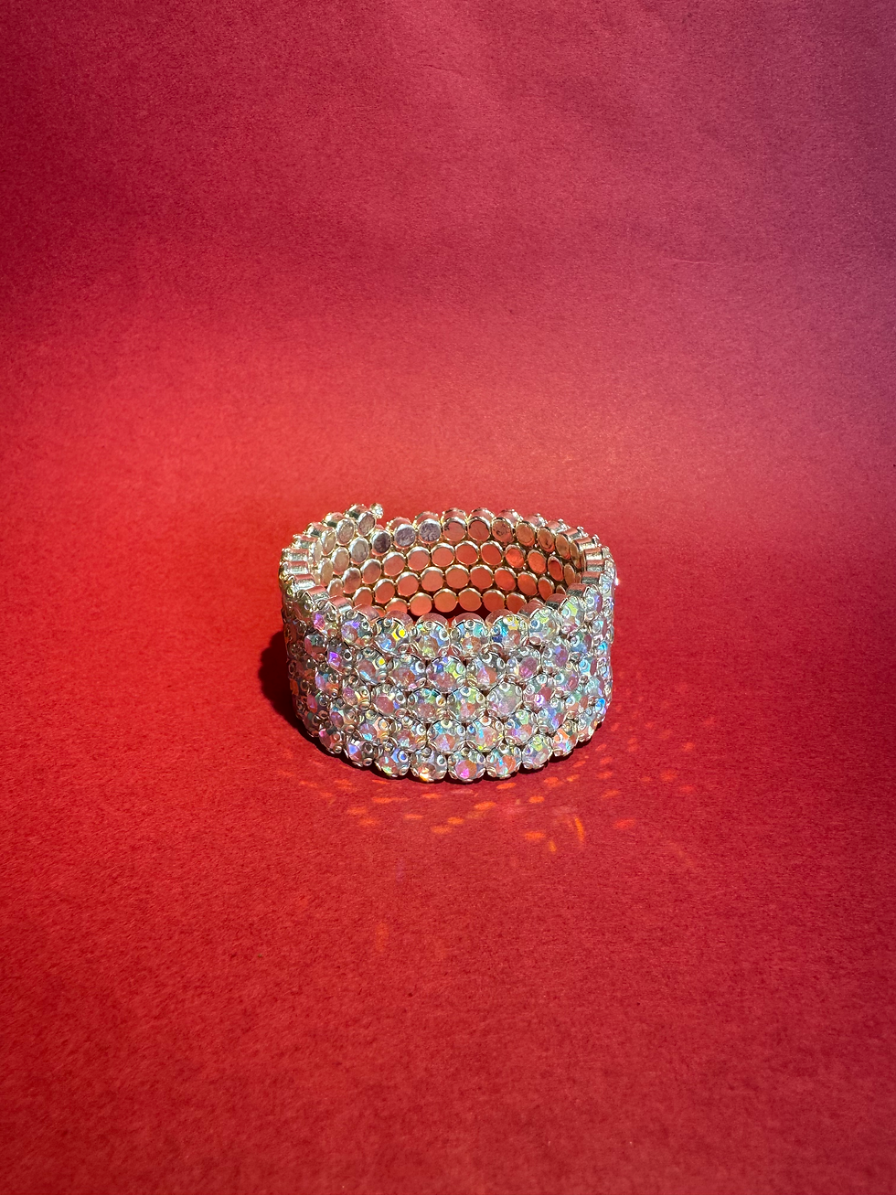 Miniaturebillede: Spiral rhinstensarmbånd - Clear AB