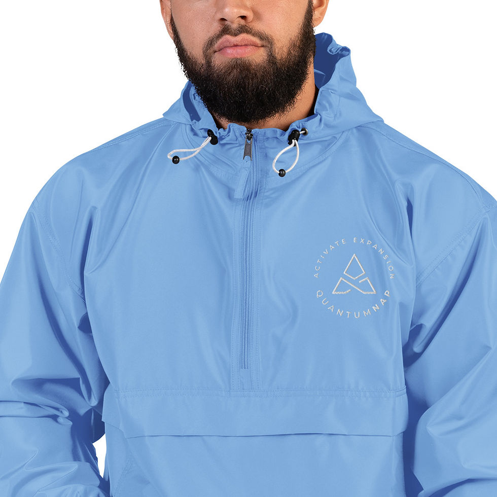 Thumbnail: QN Branded Unisex Embroidered Logo Champion Packable Jacket