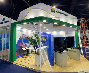 Stand da Transpetro no Navalshore 2023 no Expo Mag - RJ