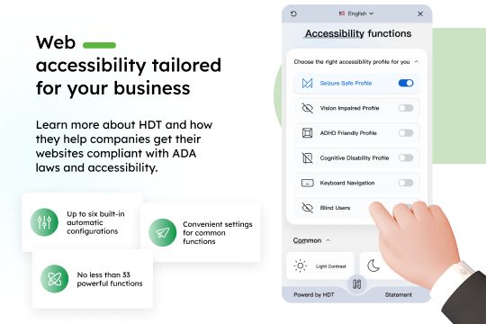 Enable Accessibility banner