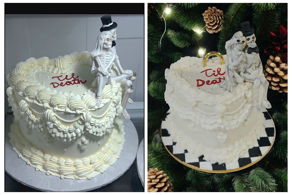 Thumbnail: One-Tier 3D Polymer Clay Cake Ornament