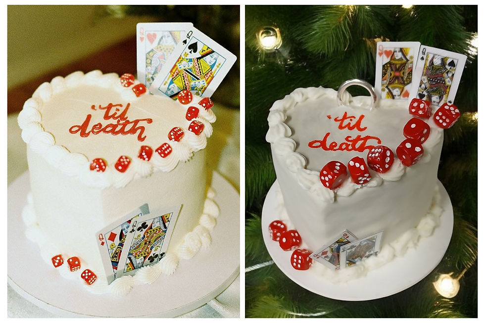 Thumbnail: One-Tier 3D Polymer Clay Cake Ornament