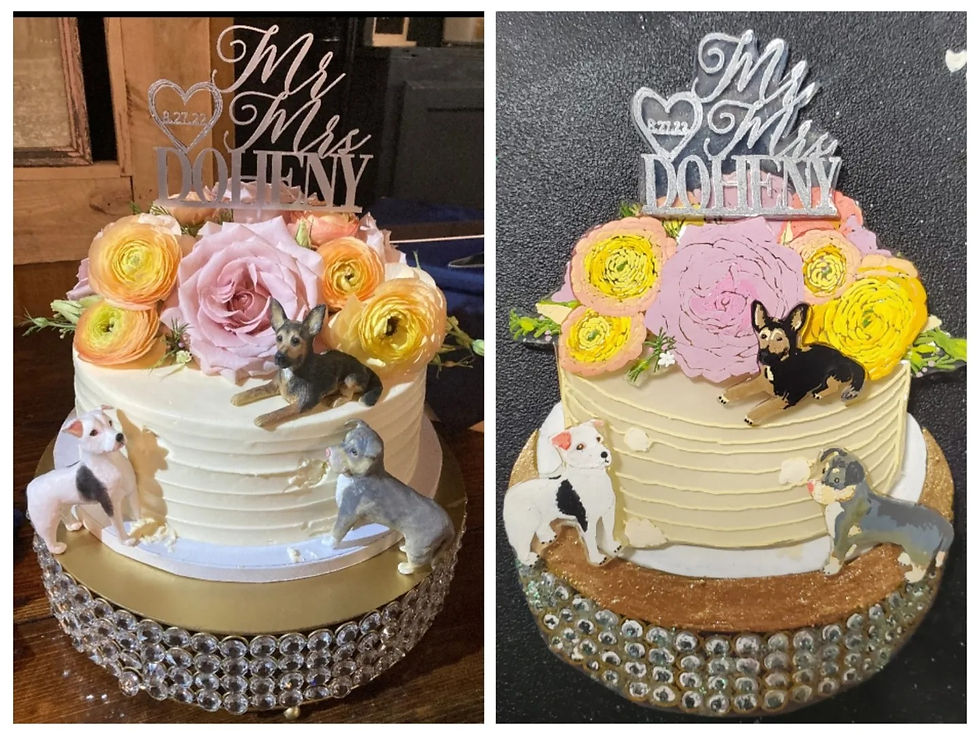 Thumbnail: Acrylic Wedding Cake Ornament