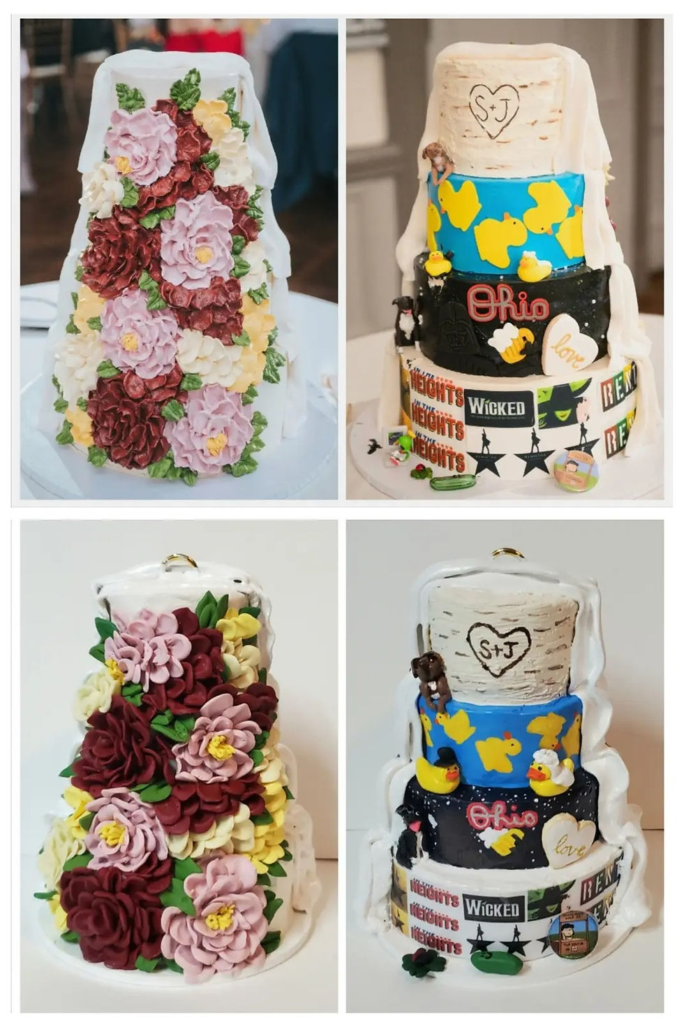 Thumbnail: Four-Tier 3D Polymer Clay Cake Ornament