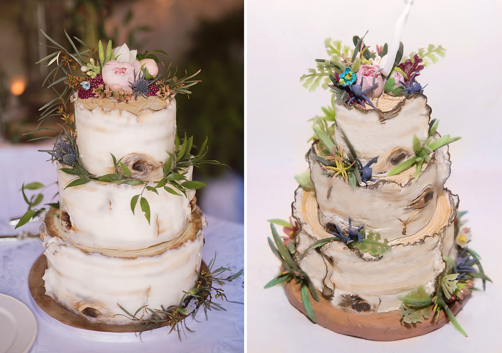 Thumbnail: Three-Tier 3D Polymer Clay Cake Ornament