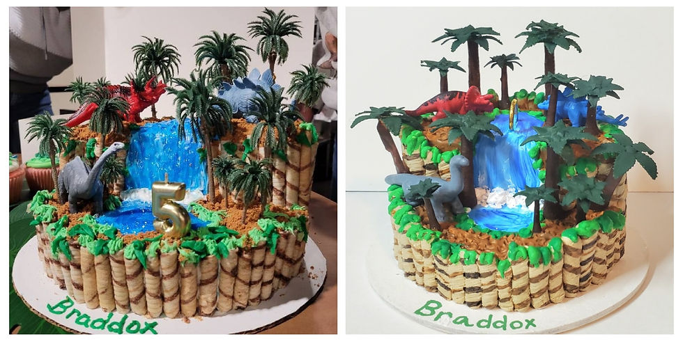 Thumbnail: 3D Birthday Cake Polymer Clay ornament