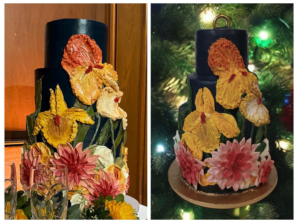Thumbnail: Three-Tier 3D Polymer Clay Cake Ornament