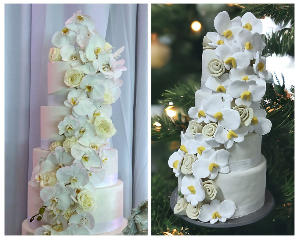 Thumbnail: Four-Tier 3D Polymer Clay Cake Ornament