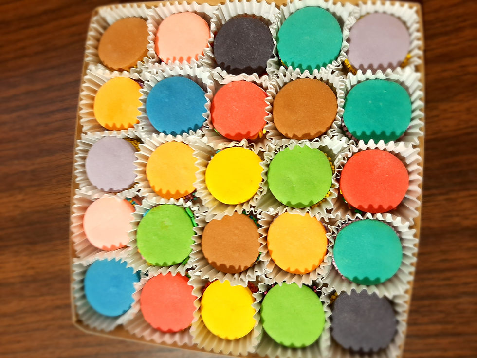 Miniatura: Mini alfajores a colores (12unidades)🌈