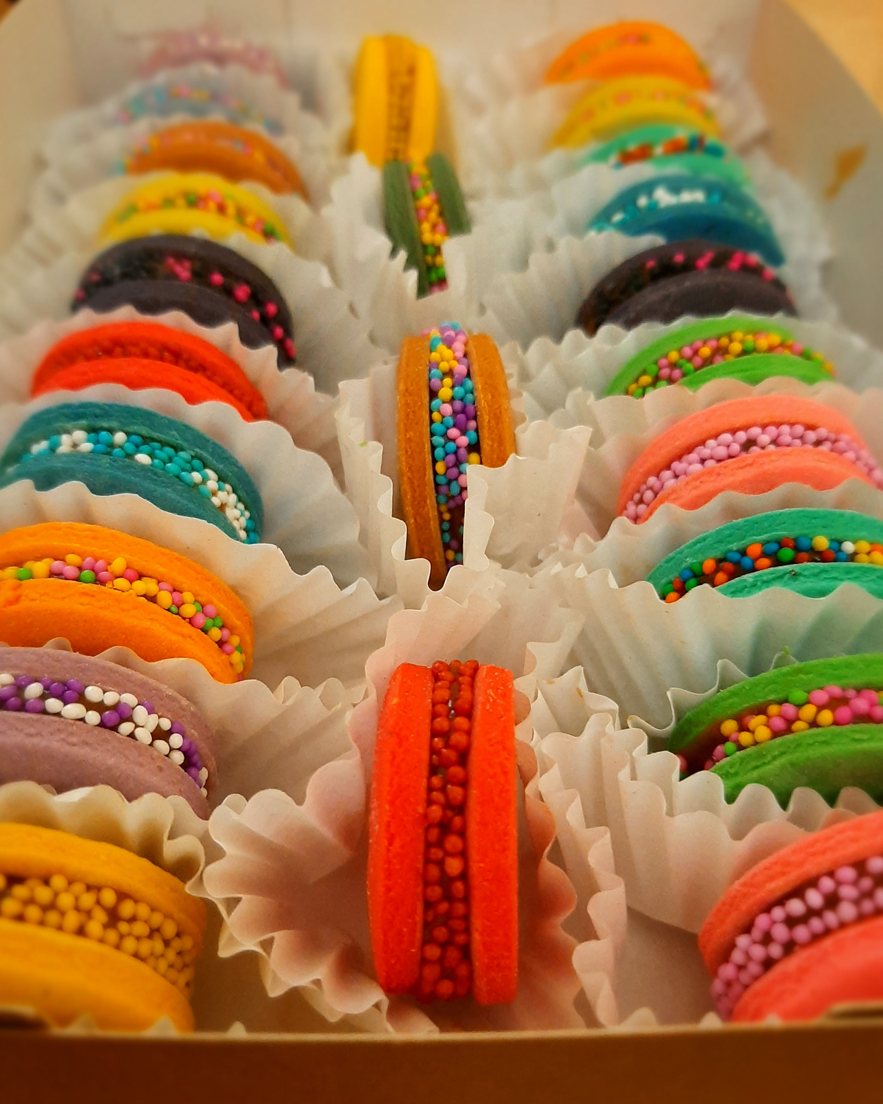 Mini alfajores a colores (12unidades)馃寛