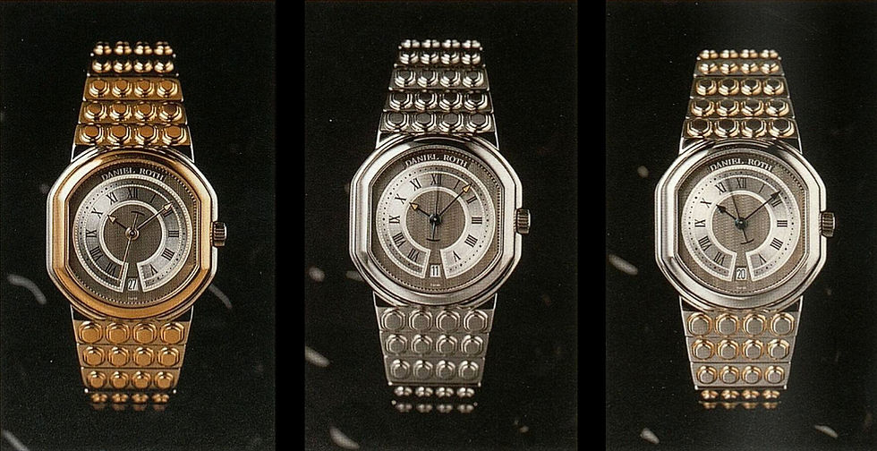 Close-up view of a luxury watch showcasing intricate details