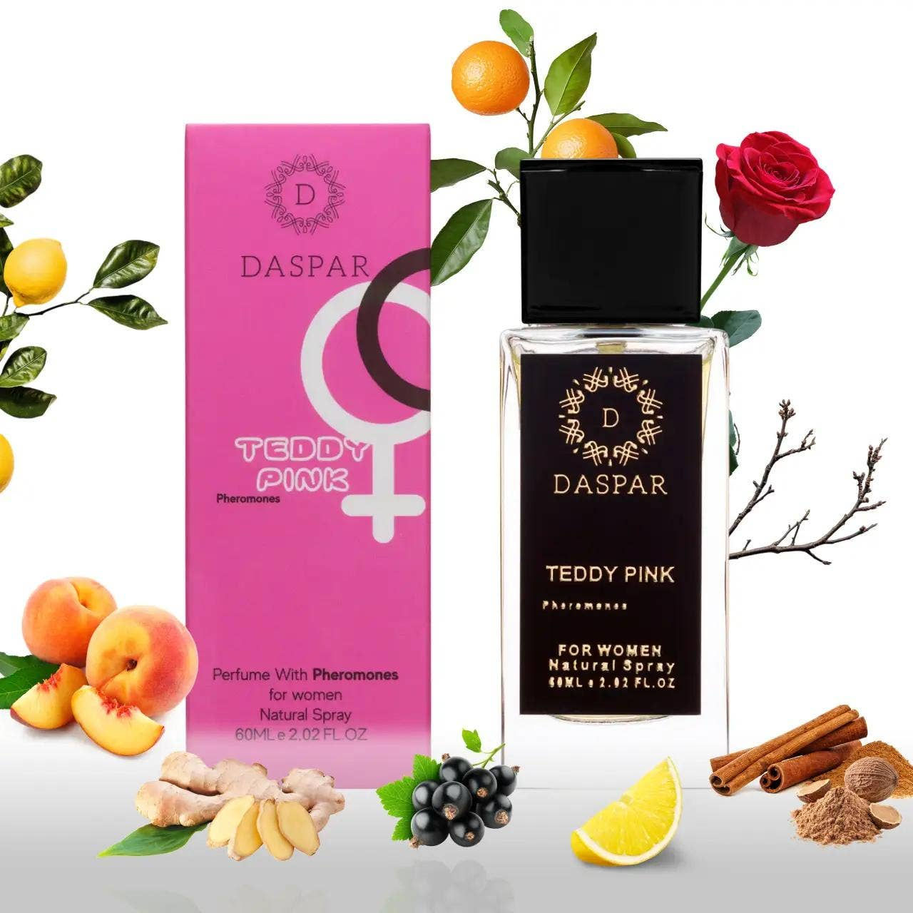 DASPAR TEDDY PINK WOMEN PERFUME WITH PHEROMONES 2.02 OZ