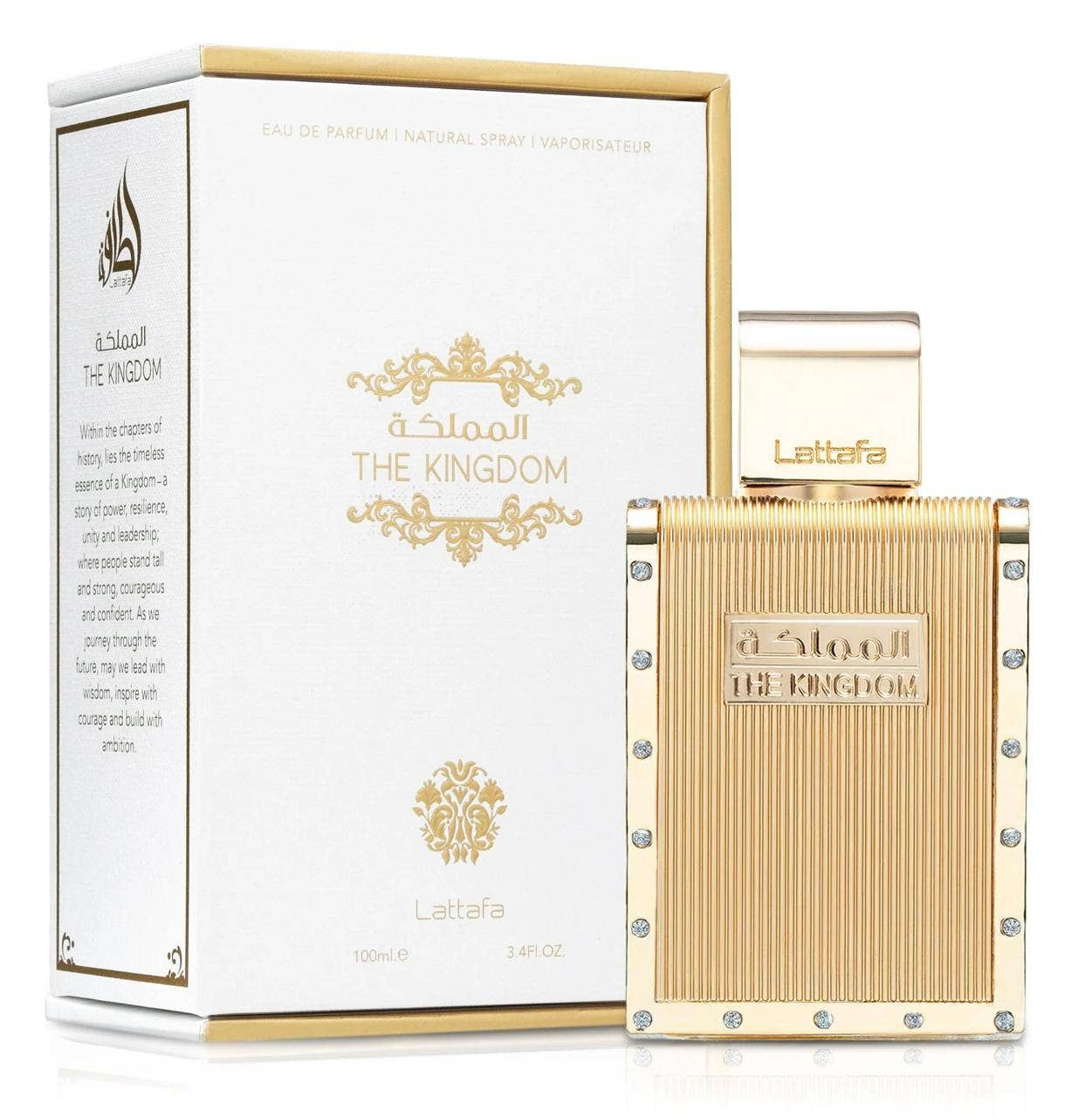 Lattafa The Kingdom 3.3 oz EDP (Men) – Aromatic Tobacco