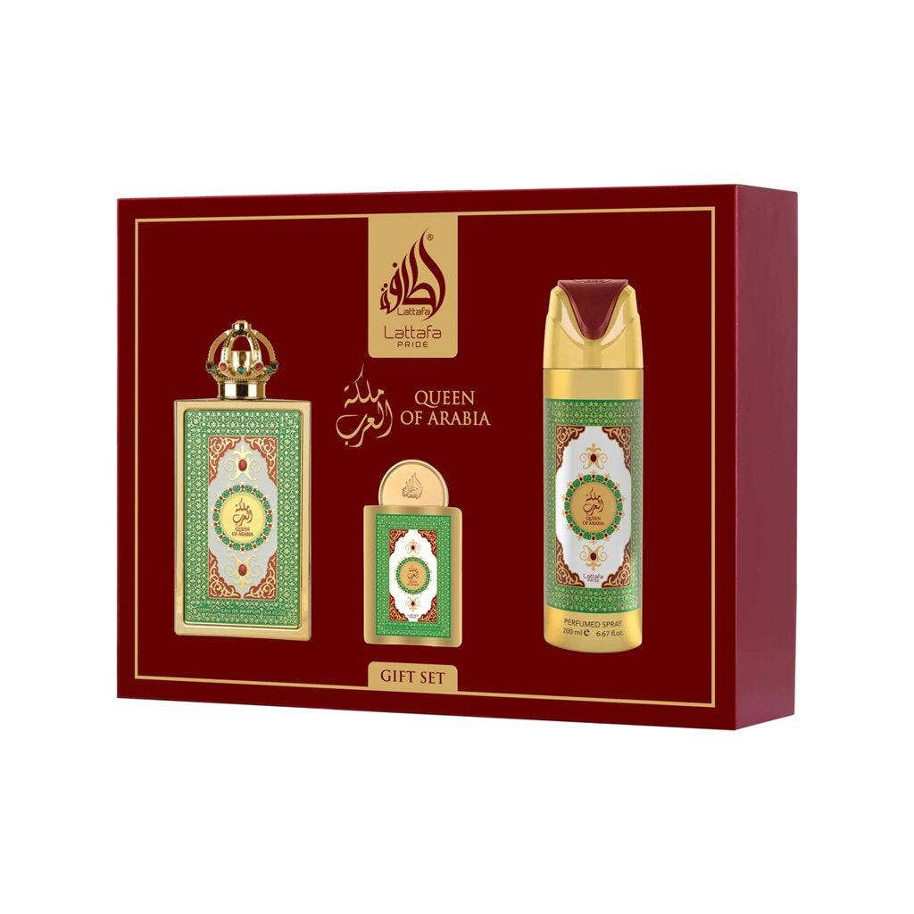 Lattafa Queen of Arabia 3PCS Gift Set – Royal Floral Amber