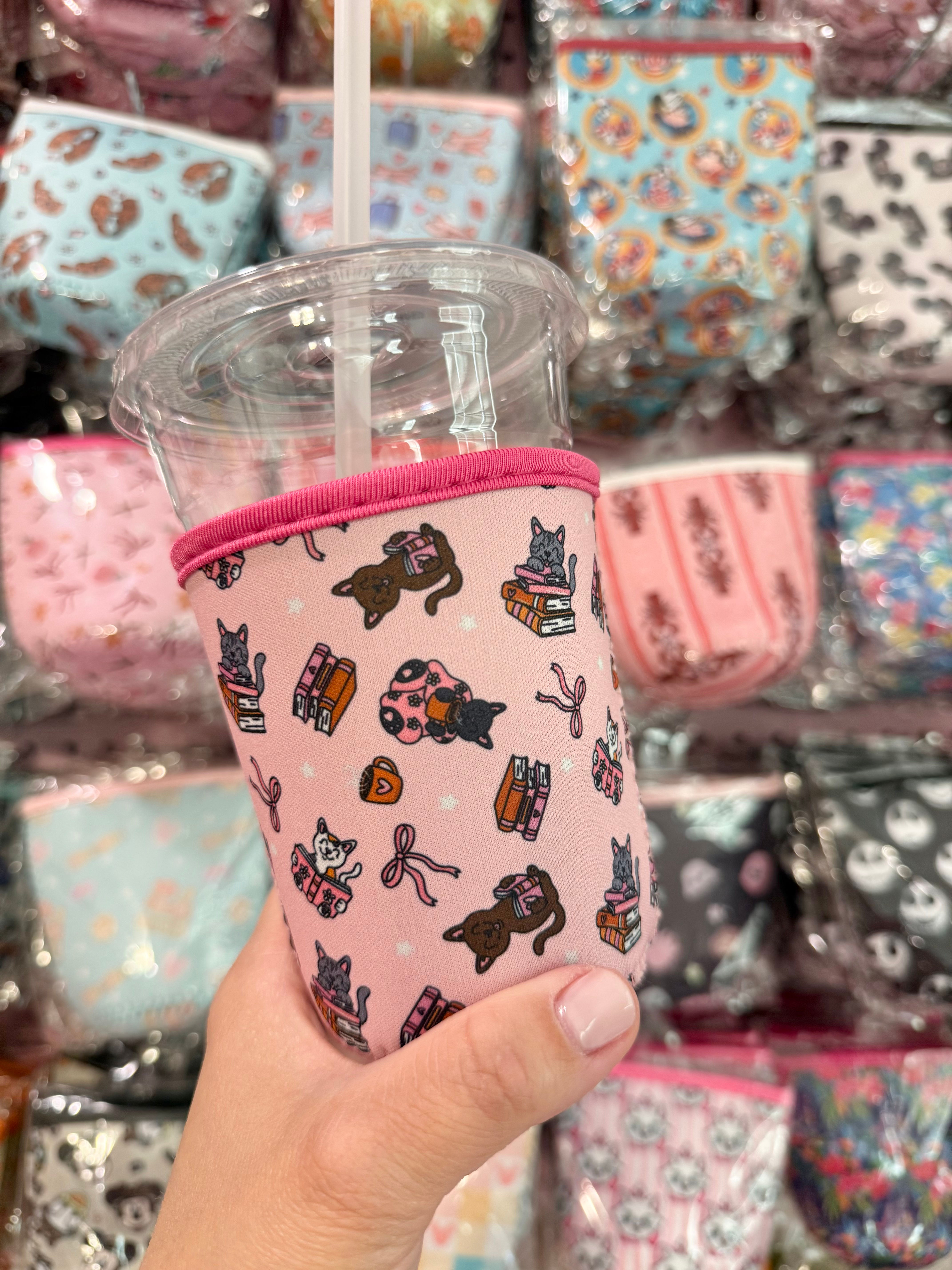 Cats and books Cup Sleeve Small