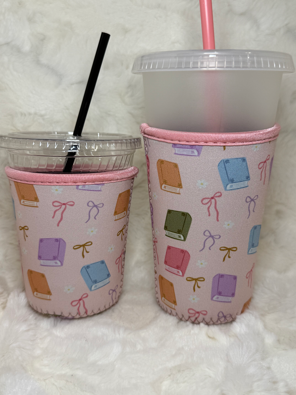 Books and Bows Cup Sleeve
