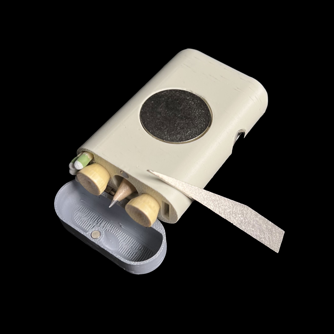 V1 - Matte Grey + Beige / Nickel - 8 in 1 Pocket Golf Organizer & Tools