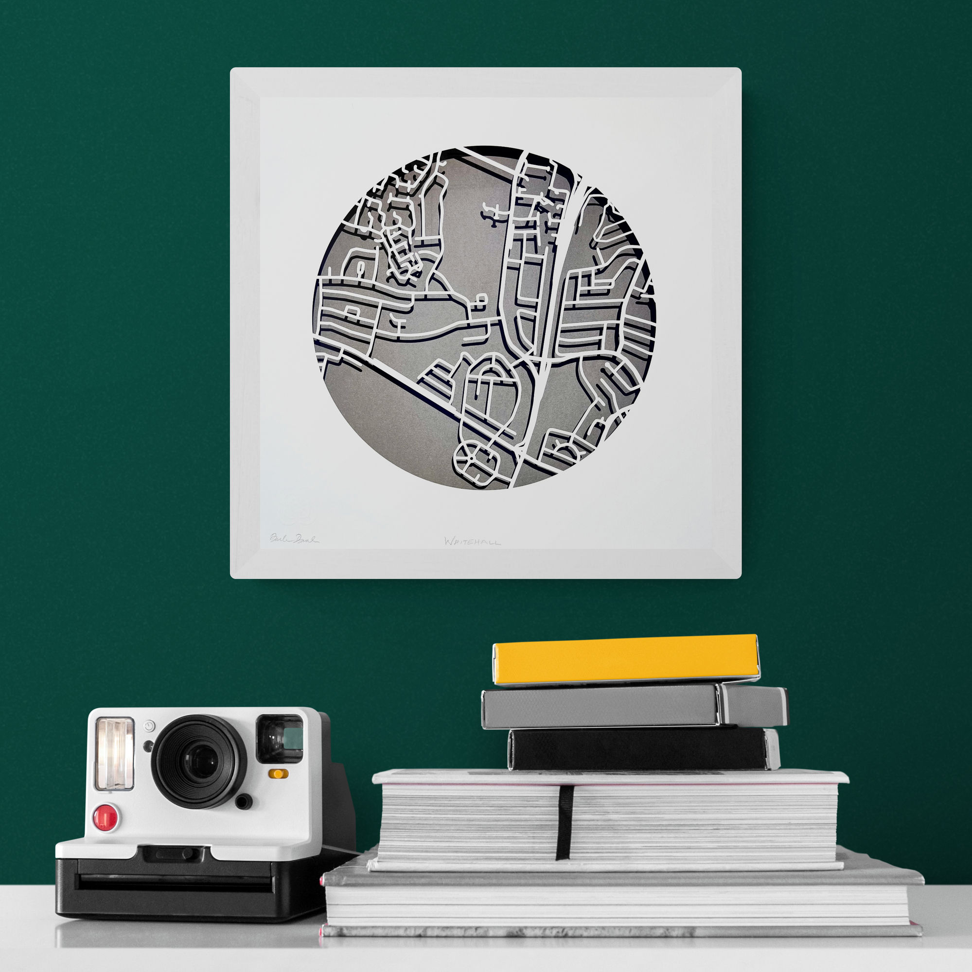 Whitehall papercut map