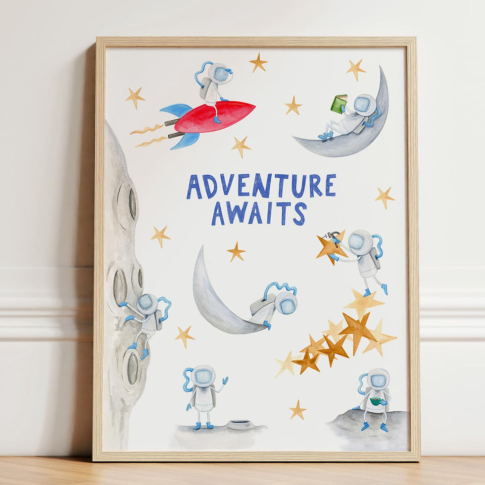 Adventure Awaits Space Compilation Print