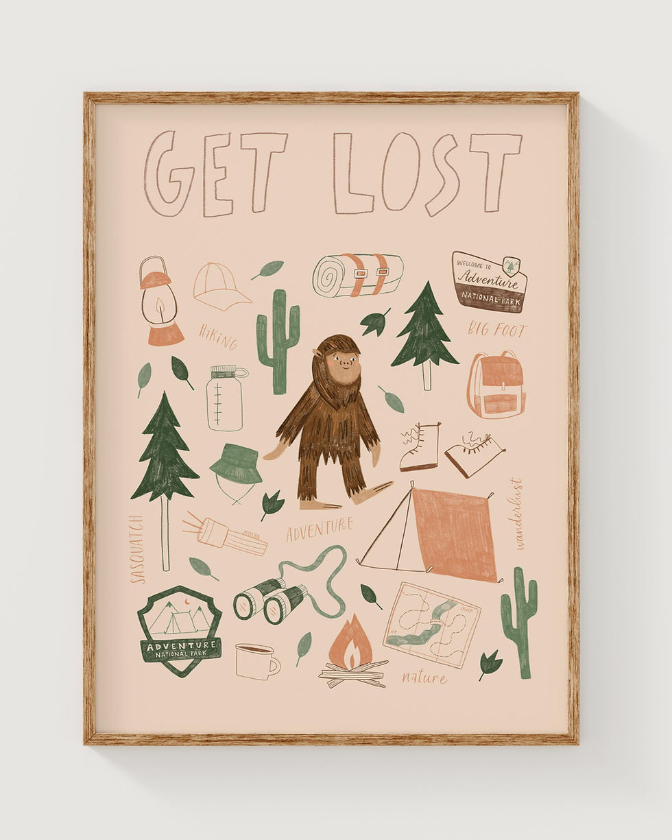 "Get Lost" Art Print