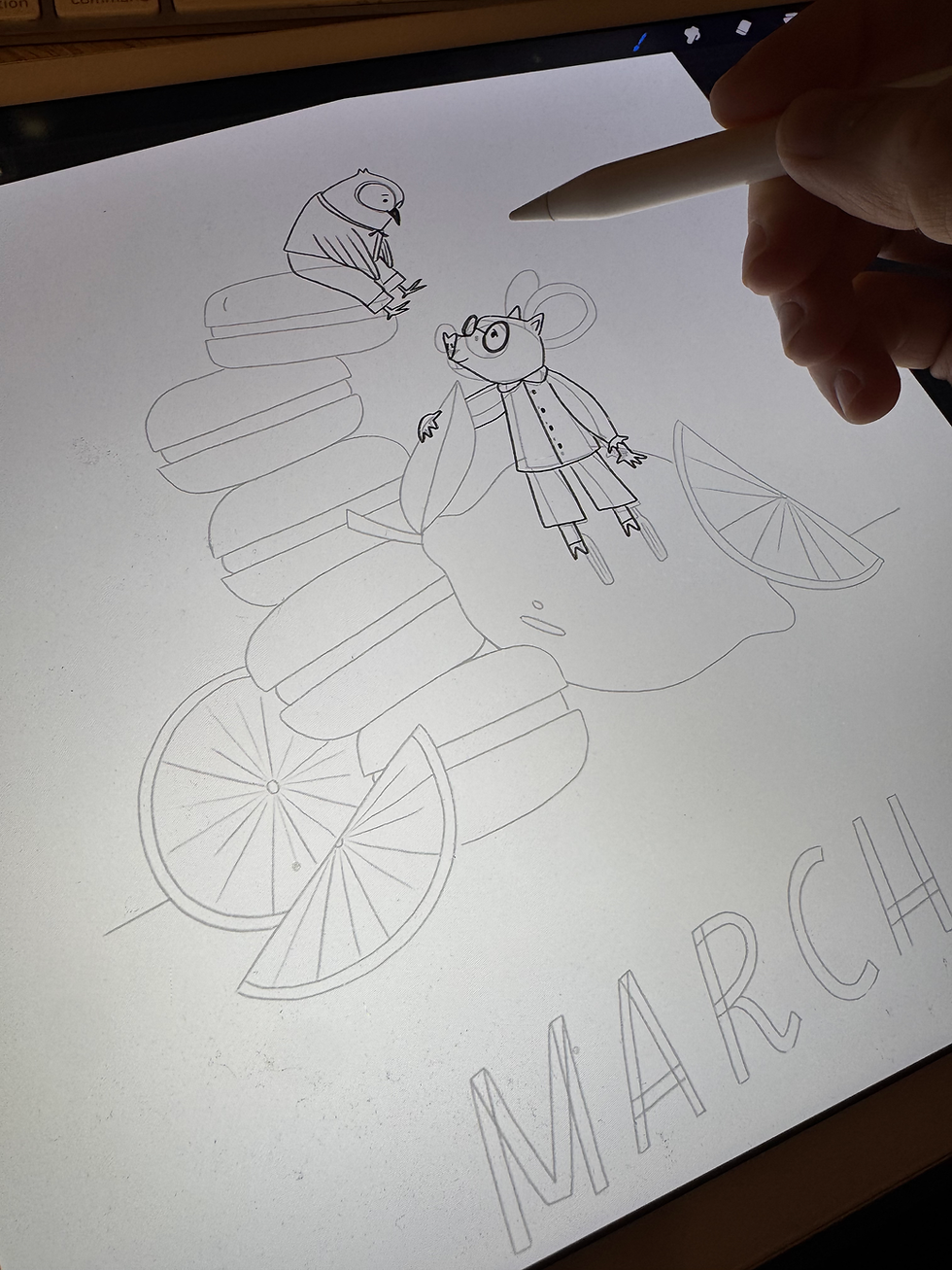Rough Sketch of my March Illustration
