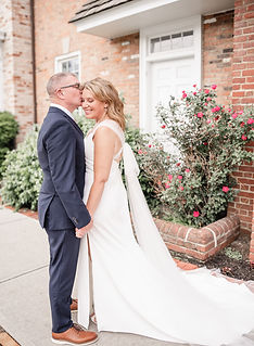 Bride and Groom Georgetown Vosh Wedding downtown Lakewood, Ohio