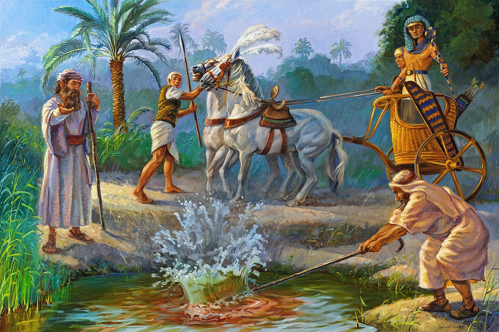 Moses stands with the people of God