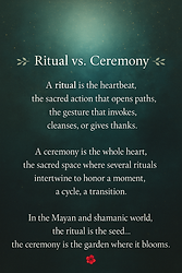 Diferrence between Ritual and Ceremony
