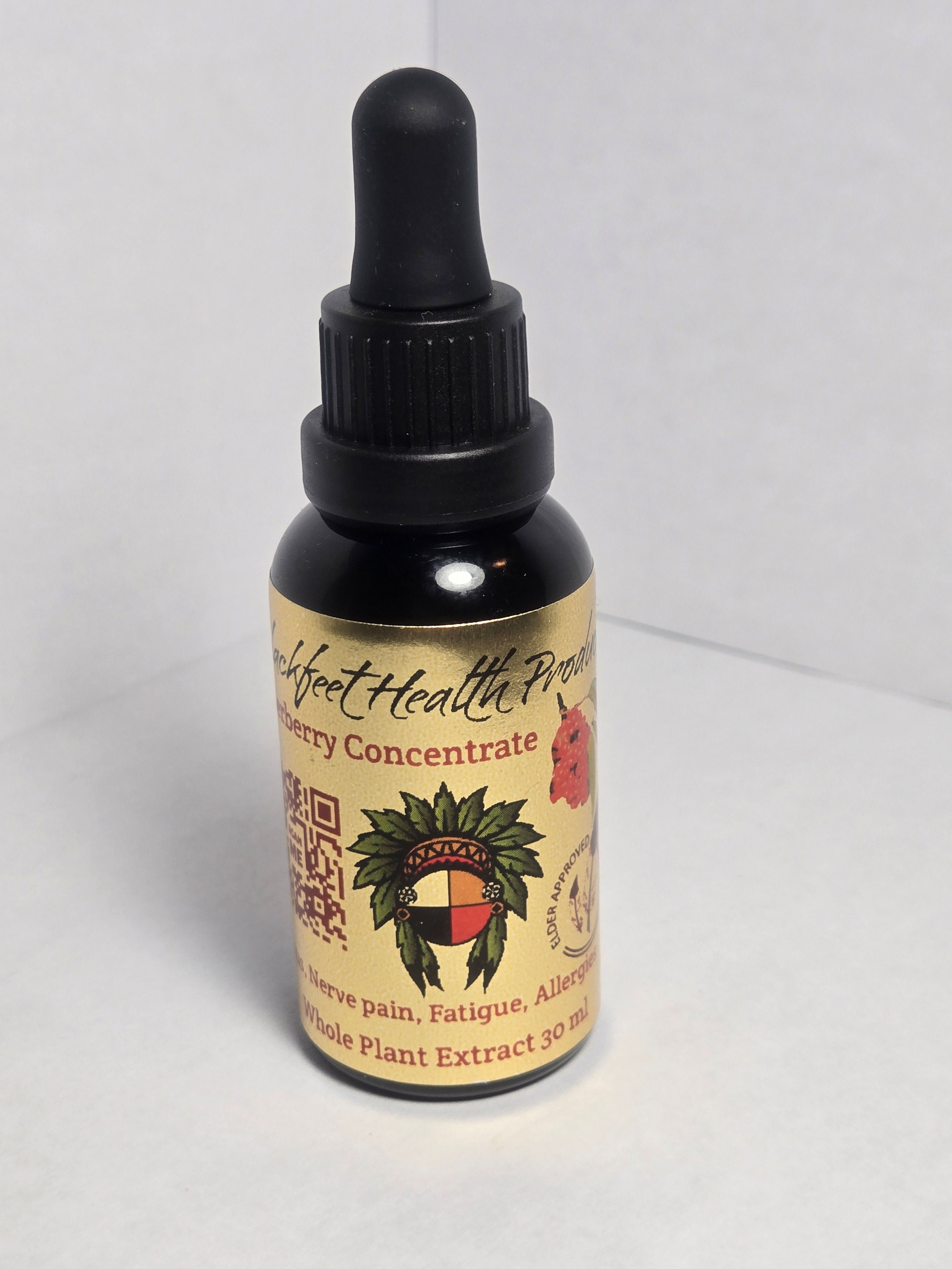 Elderberry Concentrate bottle, for pain relief