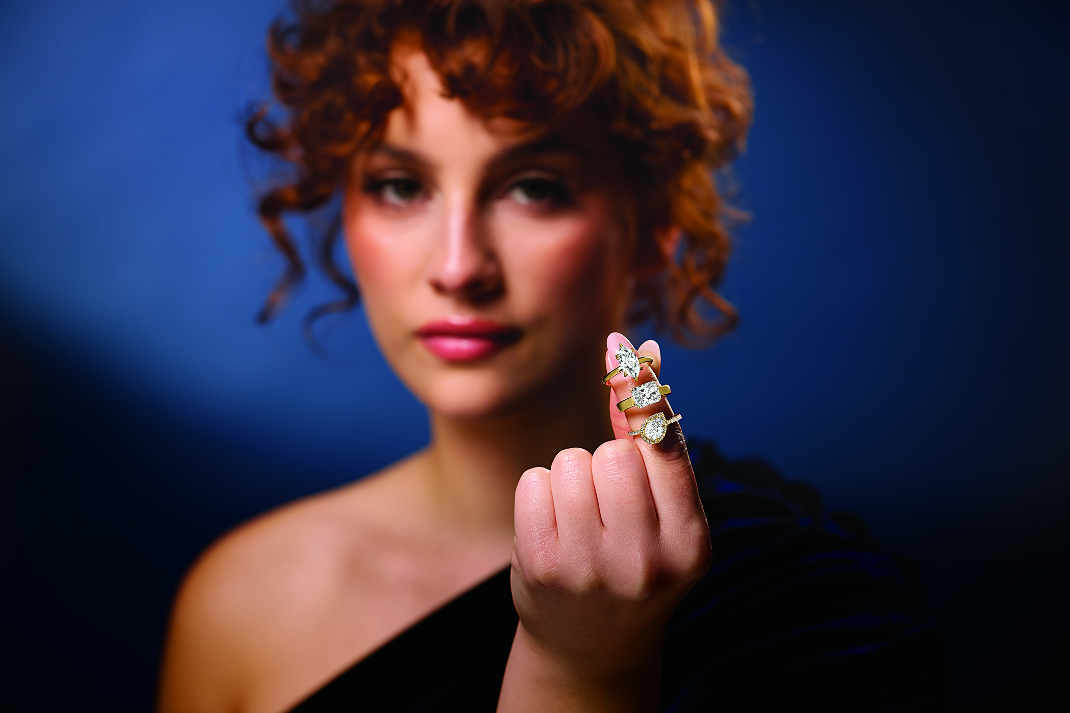 engagement rings by stone orientation