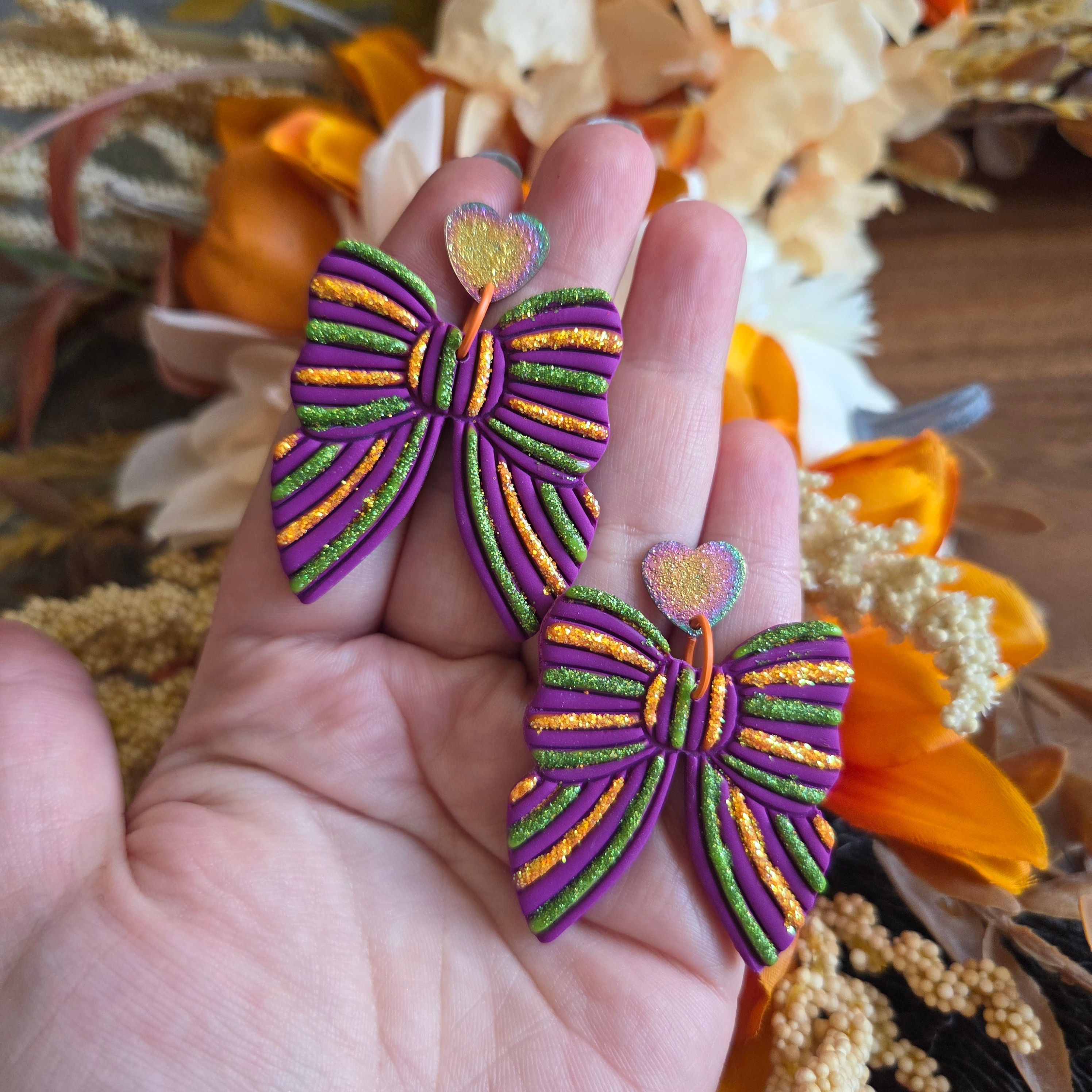Spooky Halloween Glitter Bows 
