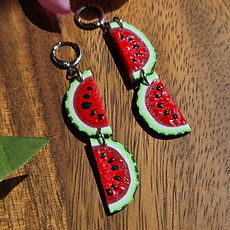 Handmade Polymer clay miniature food keyrings